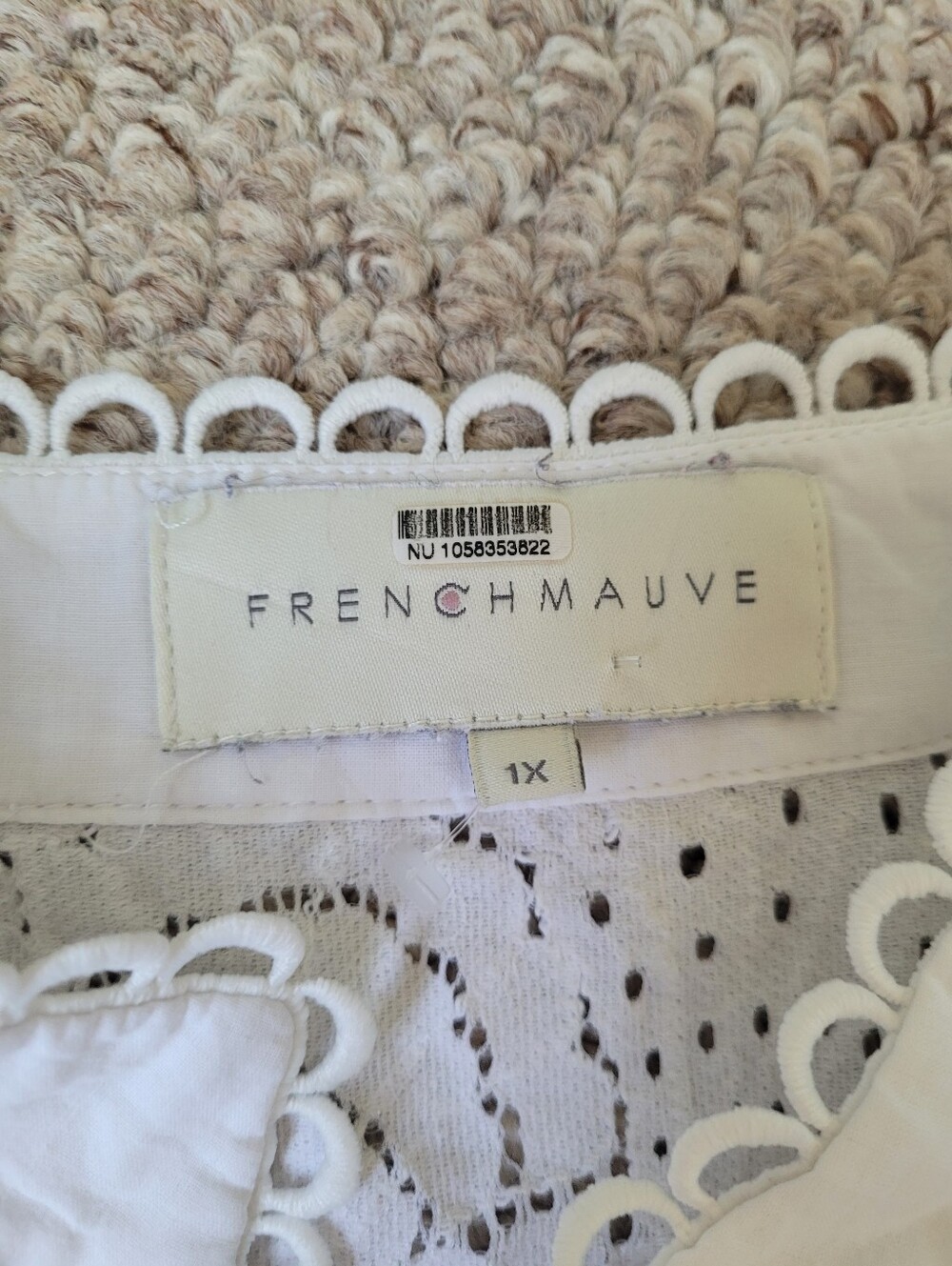 Anthropologie French Mauve  Lace Blouse - Picture 6 of 7